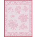 Le Jacquard Francais Jardin des Roses tea towel, pink