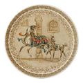 Gien Chevaux du Vent cake platter
