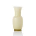 Venini Opalino vase, h 30 cm, straw yellow sabbiato