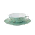 Raynaud Paradis tea cup and saucer, turquoise