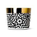 Sieger by Fürstenberg Sip of Gold Black & White Champagne goblet, stars