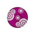 Artel Saturn crystal glass bread & butter plate, purple