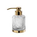 Cristal et Bronze Infini soap dispenser, h 13,5 cm, gold