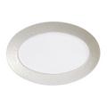 Raynaud Minéral Irisé Pearl Grey oval platter, small
