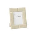 Riviere Stitches leather frame, ivory, photo size 13 x 18 cm (5'' x 7'')