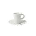Bernardaud Ecume White single espresso cup and saucer