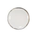 Bernardaud Athena Platinum bread & butter plate, coup-shaped