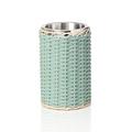 Pigment Menton wine cooler, leather & rattan, mint