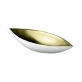 Raynaud Minéral gold spindle bowl M, inside surface completely gold plated