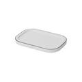 Giobagnara Stapelbares Tablett Polo, rechteckig klein, H 1,5 cm, weiß