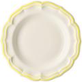 Gien Filets Jaune Citron deep round platter