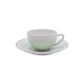 Jaune de Chrome Song Amande tea cup and saucer
