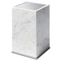Giobagnara Positano bathroom bin, chrome & Arabescato