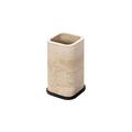 Giobagnara Polo toothbrush holder, bronze & travertine