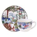 Gien Le Jardin du Palais jumbo cup and saucer