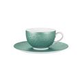 Raynaud Minéral Irisé Türkis Teetasse mit Unterteller