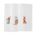 Eri Textiles Chairlift linen napkins, 3 patterns, set of 6