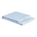 Christian Fischbacher Satin fitted sheet, sky blue (841), 100 x 200 cm, for topper 6-10 cm
