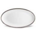 L'Objet Corde Platinum oval platter, large