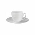 J.L Coquet Hémisphère Weiß Espressotasse mit Unterteller