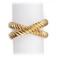 L'Objet Deco Twist napkin rings, set of 4, gold