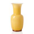 Venini Vase Opalino, H 42 cm, ambra