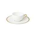 Raynaud Minéral gold mocha cup and saucer