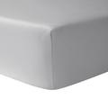 Yves Delorme Triomphe fitted sheet, silver, 90 x 200 cm
