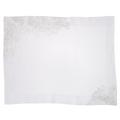 Porthault Givre d'Hiver linen place mat, silver