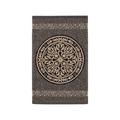 Leitner Rosetta guest towel, anthracite