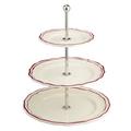 Gien Filets Bordeaux three tier cake stand
