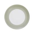 J.L Coquet Hémisphère Kaki-Green flat round platter, small