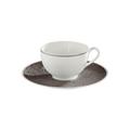 Raynaud Italian Renaissance Dark Grey breakfast cup and saucer