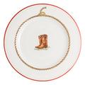 Arcanie Cowboy dinner plate, boots