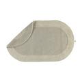Rhomtuft Badteppich Exquisit oval, 50 x 75 cm, stone