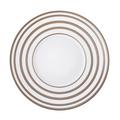 J.L Coquet Hémisphère Grey Metallic Stripe dinner plate