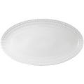 L'Objet Perlée White oval platter, large