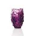 Daum Camélia vase, violet, h 15,5 cm