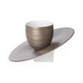 J.L Coquet Hémisphère Grey Metallic Slider egg cup