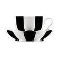 Augarten Wien Melon mocha cup and saucer, black