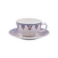 Gien Rouen Or café au lait cups and saucers, set of 2