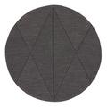 Le Jacquard Francais Rundes Platzset Club Losanges, grau (Méandres)