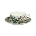 Gien Pivoines Vertes Kaffee-/Teetasse mit Unterteller