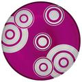 Artel Saturn crystal glass dinner plate, purple