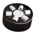 L'Objet Corde Platinum Espressotassen mit Unterteller, 6er-Set
