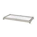 Cristal et Bronze Nid d'Abeilles tray, chrome