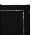 Eri Textiles Uni linen runner, black