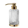 Cristal et Bronze Infini soap dispenser, h 17 cm, gold