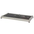 Cristal et Bronze Obsidian tray, chrome