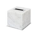 Giobagnara Kleenex-Box Positano, quadratisch, Chrom & Arabescato